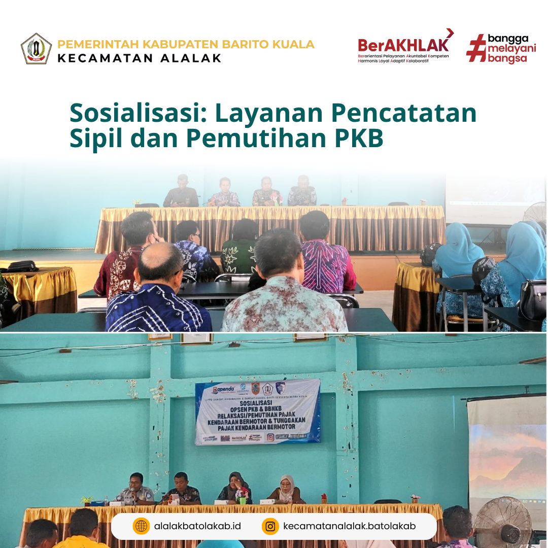 Sosialisasi Layanan Pencatatan Sipil dan Pemutihan PKB