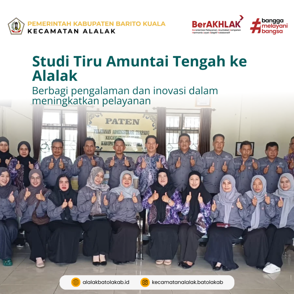 Studi Tiru Amuntai Tengah ke Kecamatan Alalak